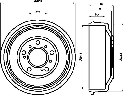 Mintex MBD041 - Tambour de frein cwaw.fr