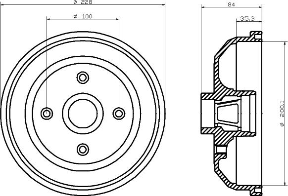 Mintex MBD047 - Tambour de frein cwaw.fr