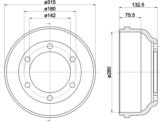 Mintex MBD059 - Tambour de frein cwaw.fr