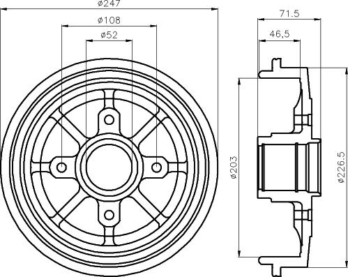 Mintex MBD055 - Tambour de frein cwaw.fr