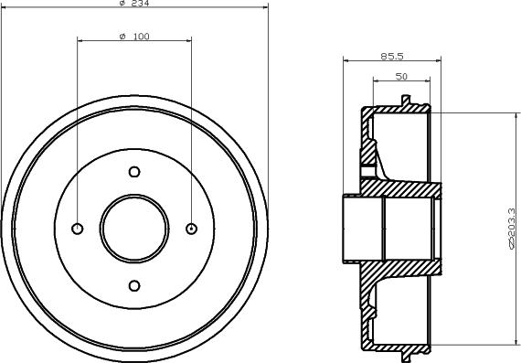 Mintex MBD053 - Tambour de frein cwaw.fr