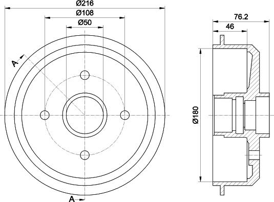 Mintex MBD005 - Tambour de frein cwaw.fr