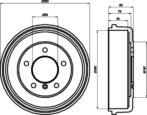 Mintex MBD012 - Tambour de frein cwaw.fr