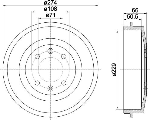 Mintex MBD030 - Tambour de frein cwaw.fr