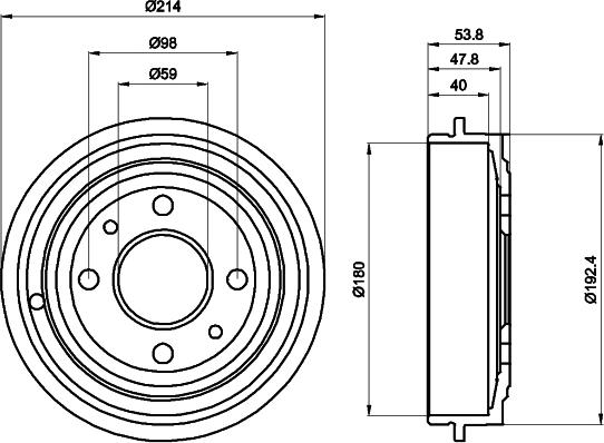 Mintex MBD023 - Tambour de frein cwaw.fr