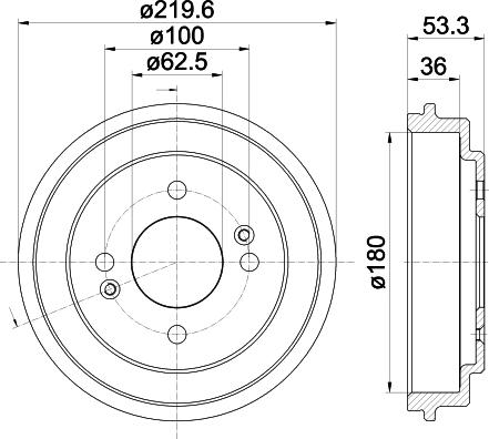 Mintex MBD397 - Tambour de frein cwaw.fr