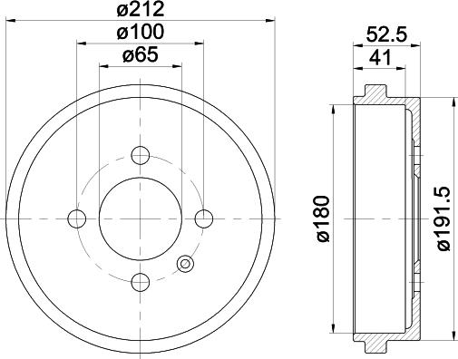 Mintex MBD301 - Tambour de frein cwaw.fr