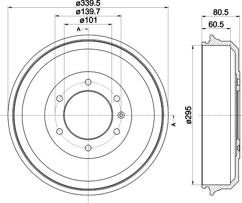 Mintex MBD387 - Tambour de frein cwaw.fr