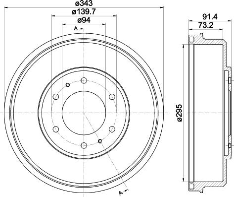 Mintex MBD333 - Tambour de frein cwaw.fr