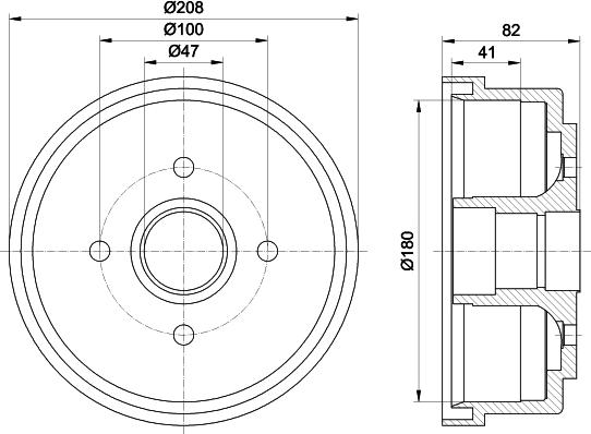 Mintex MBD291 - Tambour de frein cwaw.fr