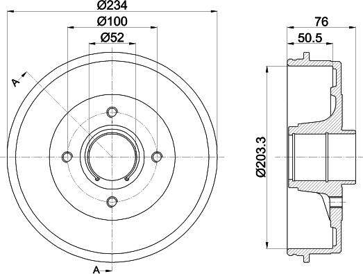 Mintex MBD261 - Tambour de frein cwaw.fr