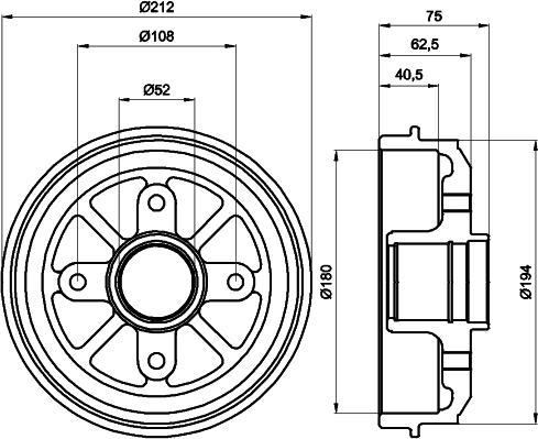 Mintex MBD227 - Tambour de frein cwaw.fr