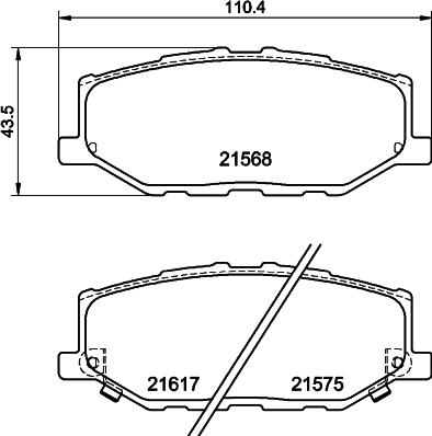 Mintex MDB4175 - Kit de plaquettes de frein, frein à disque cwaw.fr