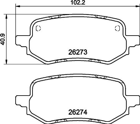 Mintex MDB4286 - Kit de plaquettes de frein, frein à disque cwaw.fr