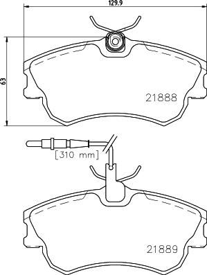 Mintex MDB1914 - Kit de plaquettes de frein, frein à disque cwaw.fr