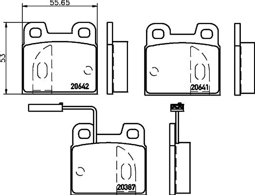 Mintex MDB1911 - Kit de plaquettes de frein, frein à disque cwaw.fr