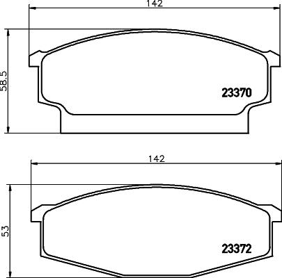 Mintex MDB1405 - Kit de plaquettes de frein, frein à disque cwaw.fr