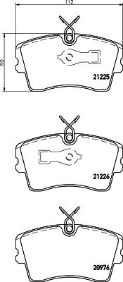 Mintex MDB1412 - Kit de plaquettes de frein, frein à disque cwaw.fr