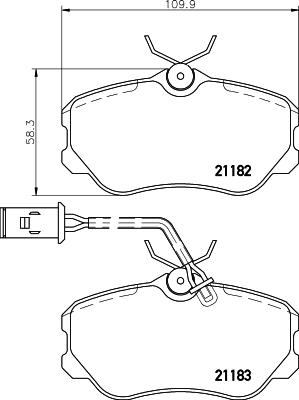 Mintex MDB1484 - Kit de plaquettes de frein, frein à disque cwaw.fr