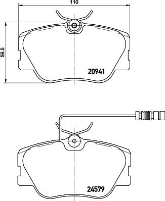 Mintex MDB1437 - Kit de plaquettes de frein, frein à disque cwaw.fr