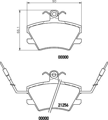 Mintex MDB1472 - Kit de plaquettes de frein, frein à disque cwaw.fr