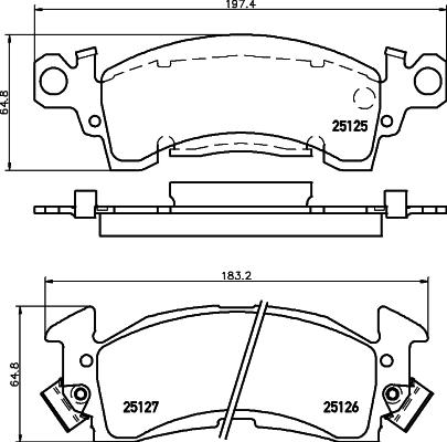 Mintex MDB1594 - Kit de plaquettes de frein, frein à disque cwaw.fr