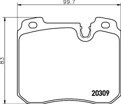 Mintex MDB1550 - Kit de plaquettes de frein, frein à disque cwaw.fr