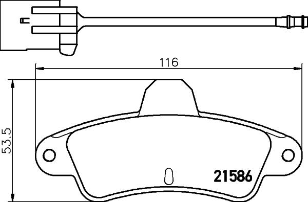 Mintex MDB1588 - Kit de plaquettes de frein, frein à disque cwaw.fr