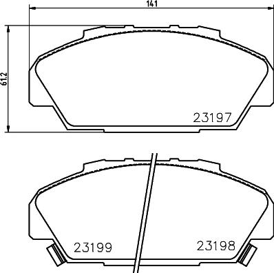 Mintex MDB1534 - Kit de plaquettes de frein, frein à disque cwaw.fr