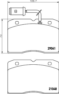 Mintex MDB1644 - Kit de plaquettes de frein, frein à disque cwaw.fr