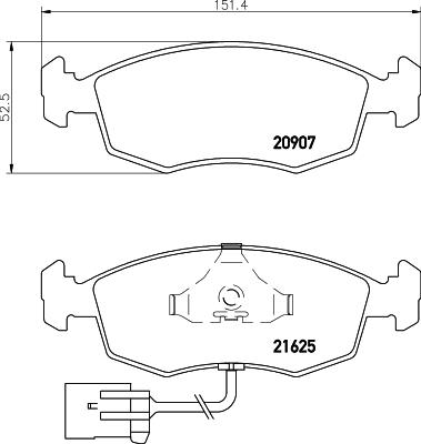 Mintex MDB1641 - Kit de plaquettes de frein, frein à disque cwaw.fr