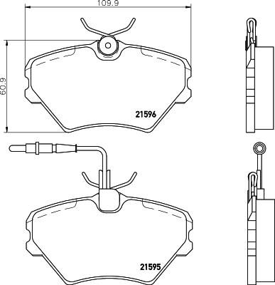 Mintex MDB1663 - Kit de plaquettes de frein, frein à disque cwaw.fr