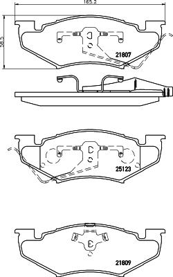 Mintex MDB1604 - Kit de plaquettes de frein, frein à disque cwaw.fr