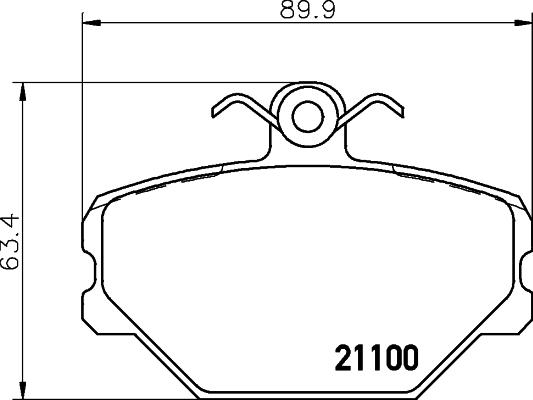 Mintex MDB1606 - Kit de plaquettes de frein, frein à disque cwaw.fr