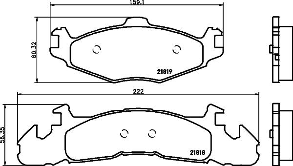 Mintex MDB1603 - Kit de plaquettes de frein, frein à disque cwaw.fr