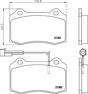 Mintex MDB1633 - Kit de plaquettes de frein, frein à disque cwaw.fr