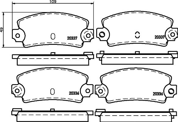 Mintex MDB1065 - Kit de plaquettes de frein, frein à disque cwaw.fr