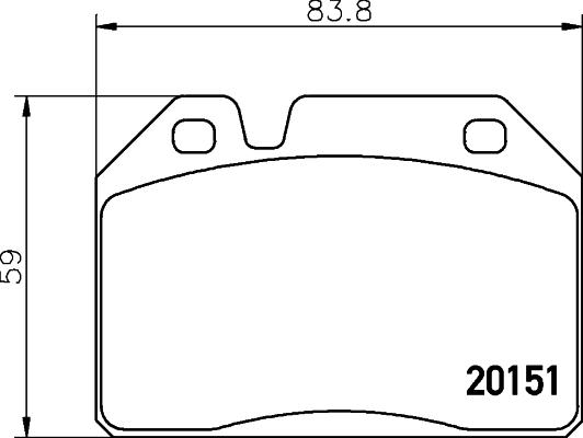 Mintex MDB1023 - Kit de plaquettes de frein, frein à disque cwaw.fr