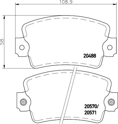 Mintex MDB1143 - Kit de plaquettes de frein, frein à disque cwaw.fr