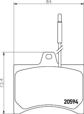 Mintex MDB1155 - Kit de plaquettes de frein, frein à disque cwaw.fr