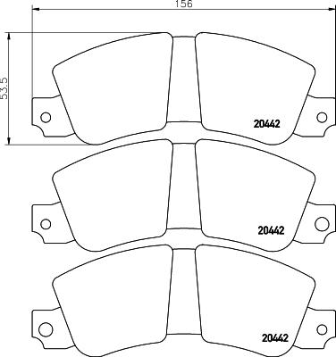 Mintex MDB1111 - Kit de plaquettes de frein, frein à disque cwaw.fr