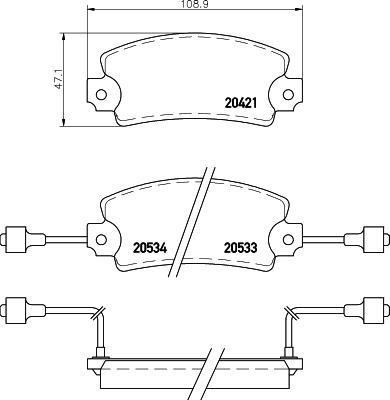 Mintex MDB1112 - Kit de plaquettes de frein, frein à disque cwaw.fr