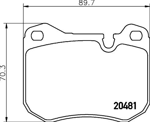 Mintex MDB1132 - Kit de plaquettes de frein, frein à disque cwaw.fr