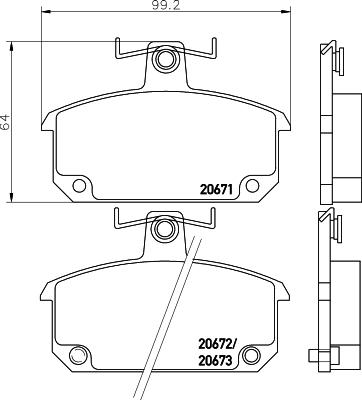 Mintex MDB1172 - Kit de plaquettes de frein, frein à disque cwaw.fr