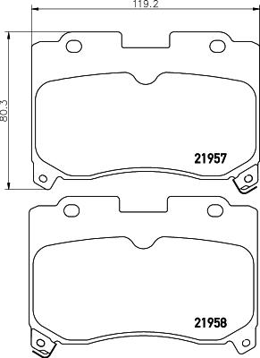 Mintex MDB1838 - Kit de plaquettes de frein, frein à disque cwaw.fr