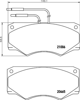 Mintex MDB1340 - Kit de plaquettes de frein, frein à disque cwaw.fr