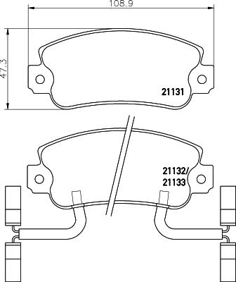 Mintex MDB1356 - Kit de plaquettes de frein, frein à disque cwaw.fr