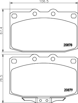 Mintex MDB1351 - Kit de plaquettes de frein, frein à disque cwaw.fr