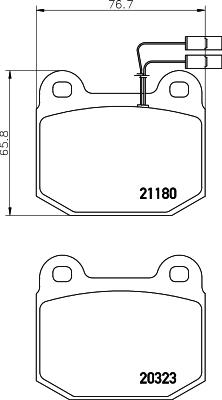 Mintex MDB1301 - Kit de plaquettes de frein, frein à disque cwaw.fr