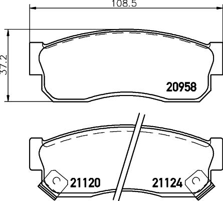 Mintex MDB1381 - Kit de plaquettes de frein, frein à disque cwaw.fr